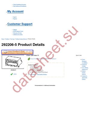 292206-5 datasheet  